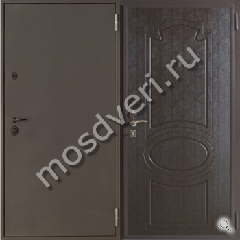 Тёмная порошковая дверь с шумоизоляцией и ламинатом внутри - купить от производителя Мосдвери Тёмная порошковая дверь с шумоизоляцией и ламинатом внутри